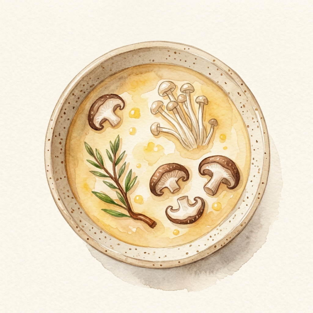 Collagen Congee soup illustration